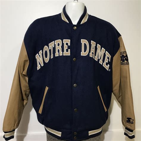 leather notre dame jacket